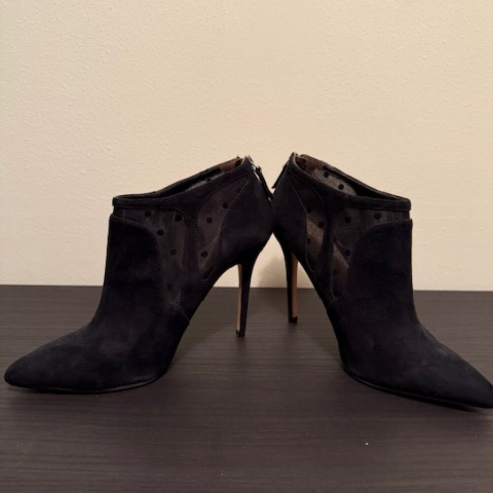 REISS Suede Black Booties - Size 40
